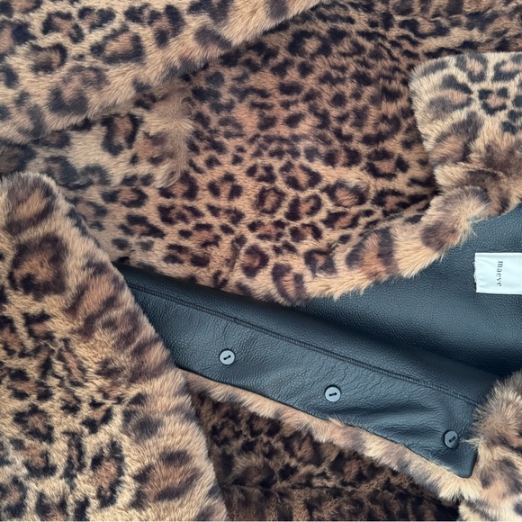 Maeve Anthropologie Leopard-Print Faux Fur Jacket - Picture 8 of 8